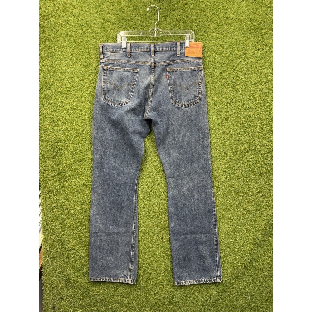 Vintage Levis 517 Jeans Mens 36x36 Blue Denim Bootcut Dark Wash USA Red Tab y2k